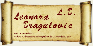 Leonora Dragulović vizit kartica
